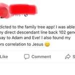 image for Only 102 generations between Adam and Eve and us, guys.
