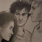 image for After years and years of practice, I think I'm finally able to depict Harry, Ron and Hermione the way they always looked like in my head. This makes me happy. :D