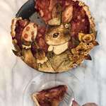 image for I made a Beatrix Potter-inspired Easter Pie - the filling is apple and mixed field berry :)