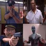image for The hold up scene in the Incredibles is actually an homage to a similar scene from Die Hard with a Vengeance, which also starred Samuel L. Jackson.