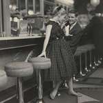image for Teenage Dating in Diner, 1950s, the States [1536x2031]