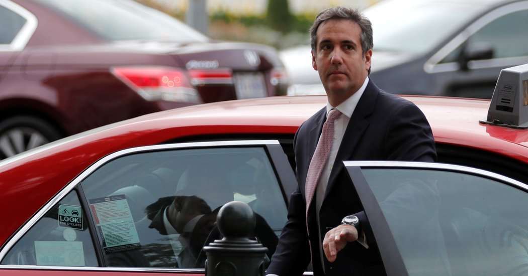 image for F.B.I. Raids Office of Trump’s Longtime Lawyer Michael Cohen; Trump Calls It ‘Disgraceful’