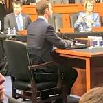 image for Zuckerberg used a booster seat during his testimony today.