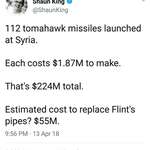 image for Guess missiles have a better profit margin than clean water.