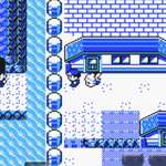 image for The first time I played Pokémon Yellow I thought the guy across the river was a member of the royal guard because the cave entrance looked like his hat. I'm playing it again 15 years later and it still looks like a big fuzzy hat.