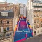 image for Colorful basketball court in Paris