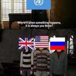 image for Saw this on r/dankmemes and thought I’d share it. Maybe it’s because of having blue, red and white on your flag? #conspiracy