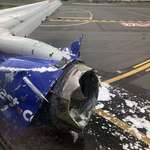 image for Close up of catastrophically failed 737 engine