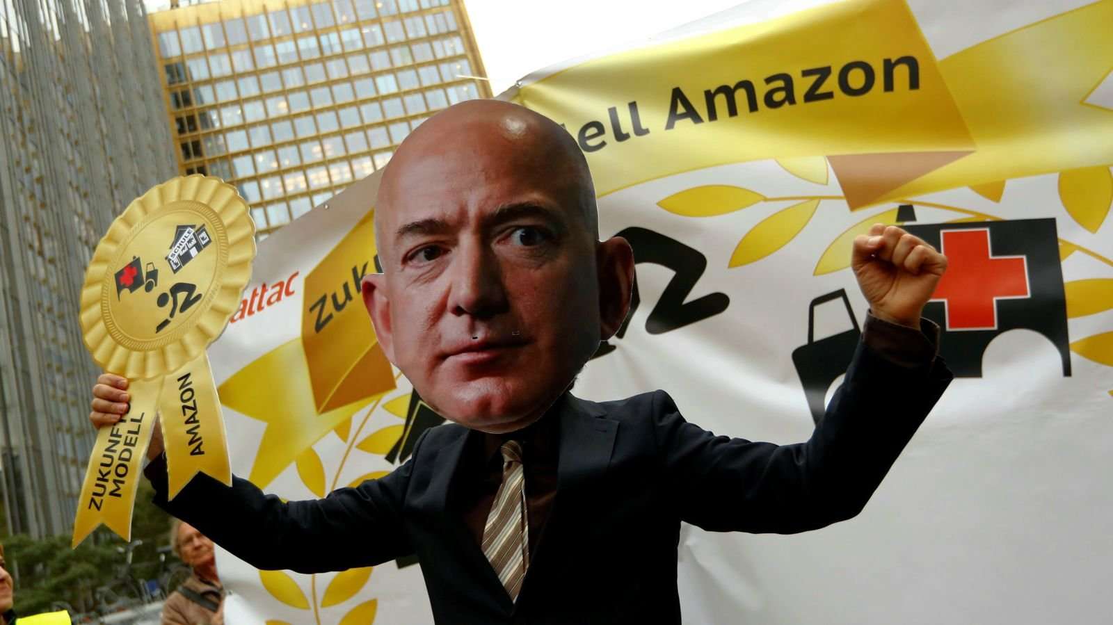 image for Amazon workers booed Jeff Bezos in Berlin