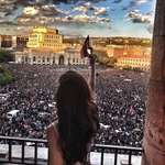 image for 2nd stage of our revolution in Armenia. People are out protesting the total ousting of old parliament after prime minister resigned a few days ago. Now Putin is putting pressure on Armenia to keep the old system intact. We are tired of oligarchs, all must go so we can have a fresh start.