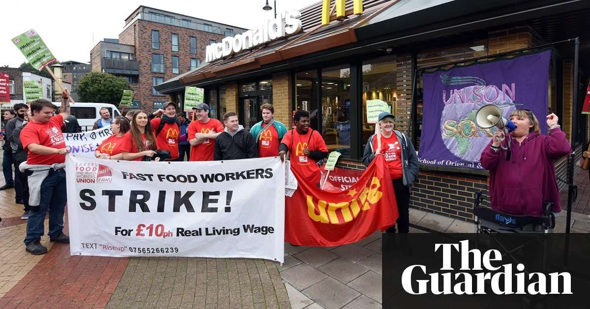 image for 'McStrike': McDonald’s workers walk out over zero-hours contracts