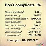 image for [Image] Don't complicate life