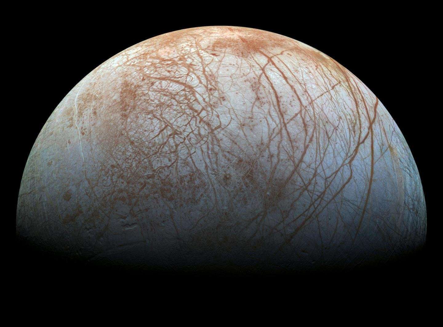 image for Nasa finds plume of water coming from Jupiter's moon Europa, suggesting it could be the best place to find alien life