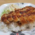 image for [Homemade] Chicken katsu with tonkatsu sauce and sticky rice