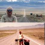 image for My dad biked across the US in 1979. He revisited Route 50 in Nevada to take a new pic.