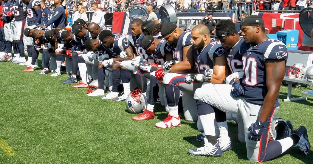 image for N.F.L. Teams Will Be Fined if Players Kneel During National Anthem