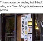 image for Deliberately hiding your restaurants B health rating with your brunch ad.