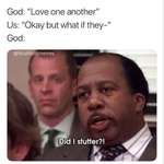 image for Wholesome Stanley (x-post from r/dankchristianmemes)
