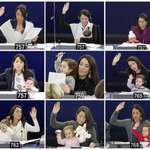 image for Licia Ronzulli, member of the European Parliament, has been taking her daughter Vittoria to the Parliament sessions when the girl was just over a month old.