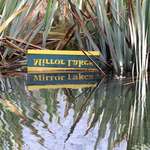 image for This sign at the Mirror Lakes, NZ, is actually mirrored the right way up in the lake!