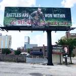image for Vandalized billboard in Louisville, KY