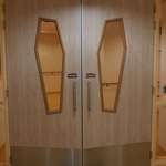 image for These coffin-shaped door windows in this hospital