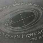 image for Stephen Hawking finds his final resting place today at Westminster Abbey, alongside those of Sir Isaac Newton and Charles Darwin.