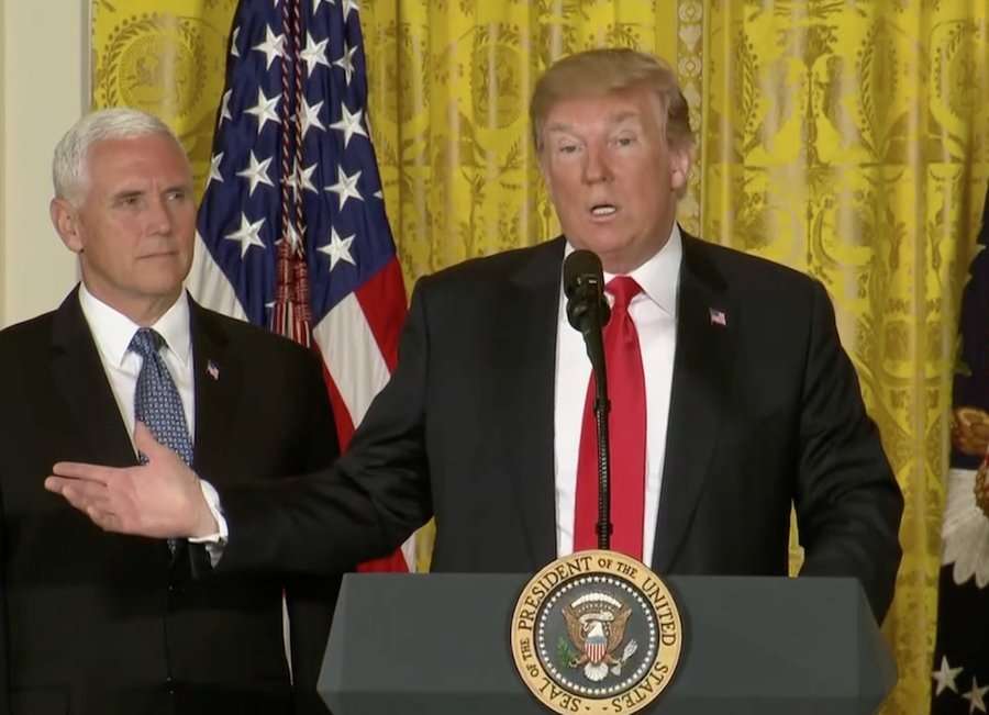 image for Space Force and Air Force will be 'separate but equal' branches, President Trump says