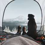 image for Dog and Mountains from Tent