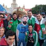 image for A group of Mexican fans came to Russia with a cardboard photo of the friend whose wife didn’t let him go 🤣🤣