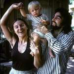 image for Leonardo DiCaprio and his parents, 1976.