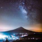 image for Stars above Mt. Fuji, Japan [OC] [3163x4160]