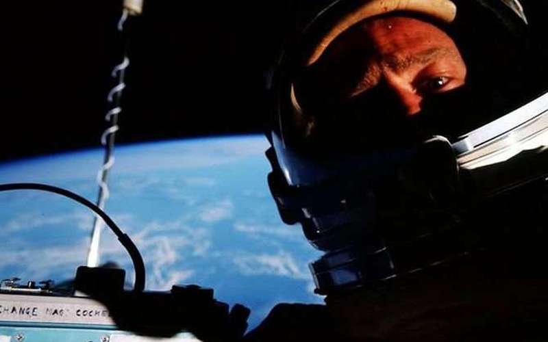 image for Buzz Aldrin reminds world that he took first space selfie
