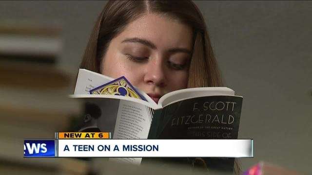 image for Teen collects and donates 25,000 books to Cleveland children in need