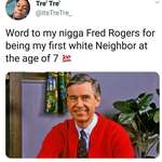 image for Mr.Rogers was always invited to the cookout.