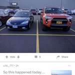 image for These two people parked next to each other with the same license plate and posted the image right after each other to the same sub