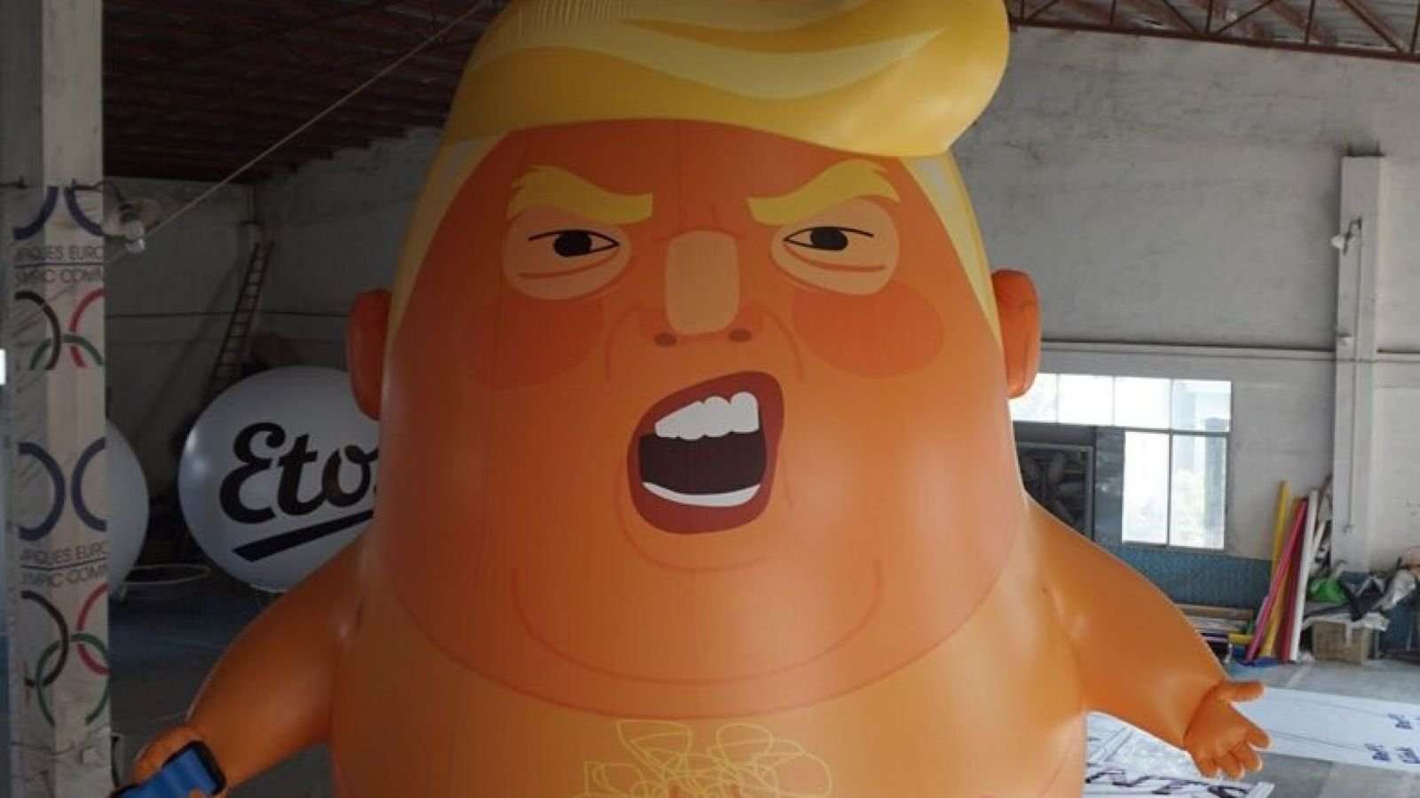 image for Trump 'angry baby' blimp gets green light to fly over London during president's visit
