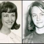 image for Left: my mom’s 1965 senior high school yearbook photo. Right: my mom’s 1966 Peace Corps ID photo.
