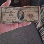 image for This 1929 ten dollar bill I got as a tip.