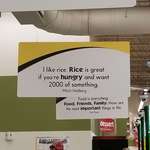 image for My local grocery store has a Mitch Hedberg quote displayed above the registers