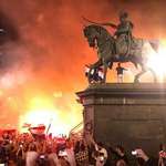 image for Croatia's main square after the win against England.