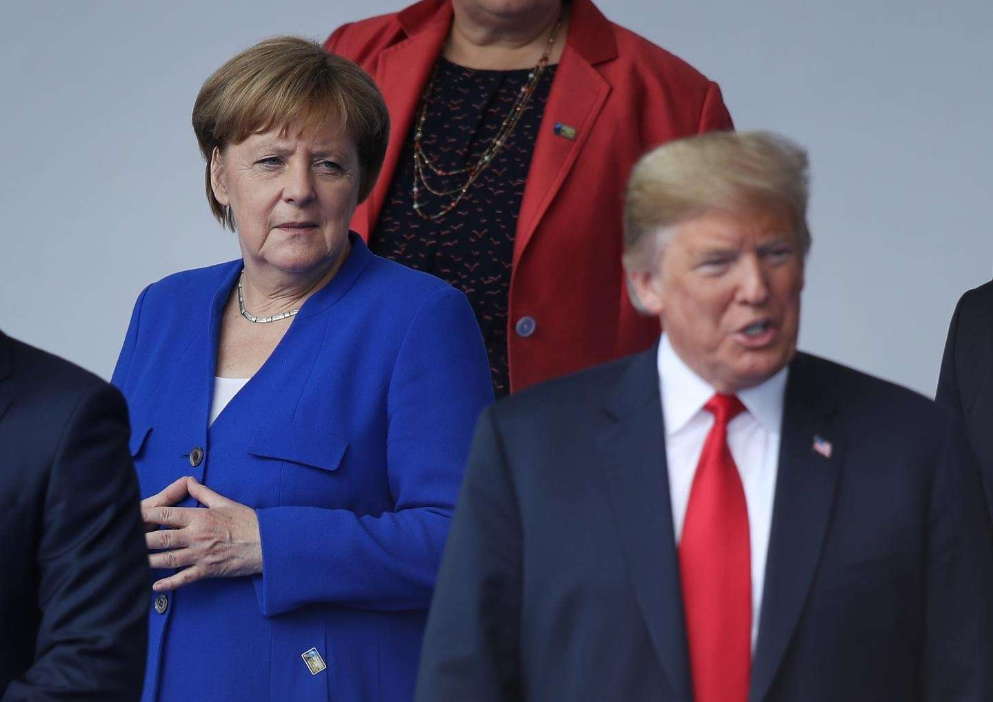 image for Donald Trump is ‘More Loyal to Putin Than to Our NATO Allies,' Democrat Leaders Say After Germany ‘Insults’