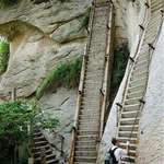 image for The Vertical Stairs of Mount Hua, China