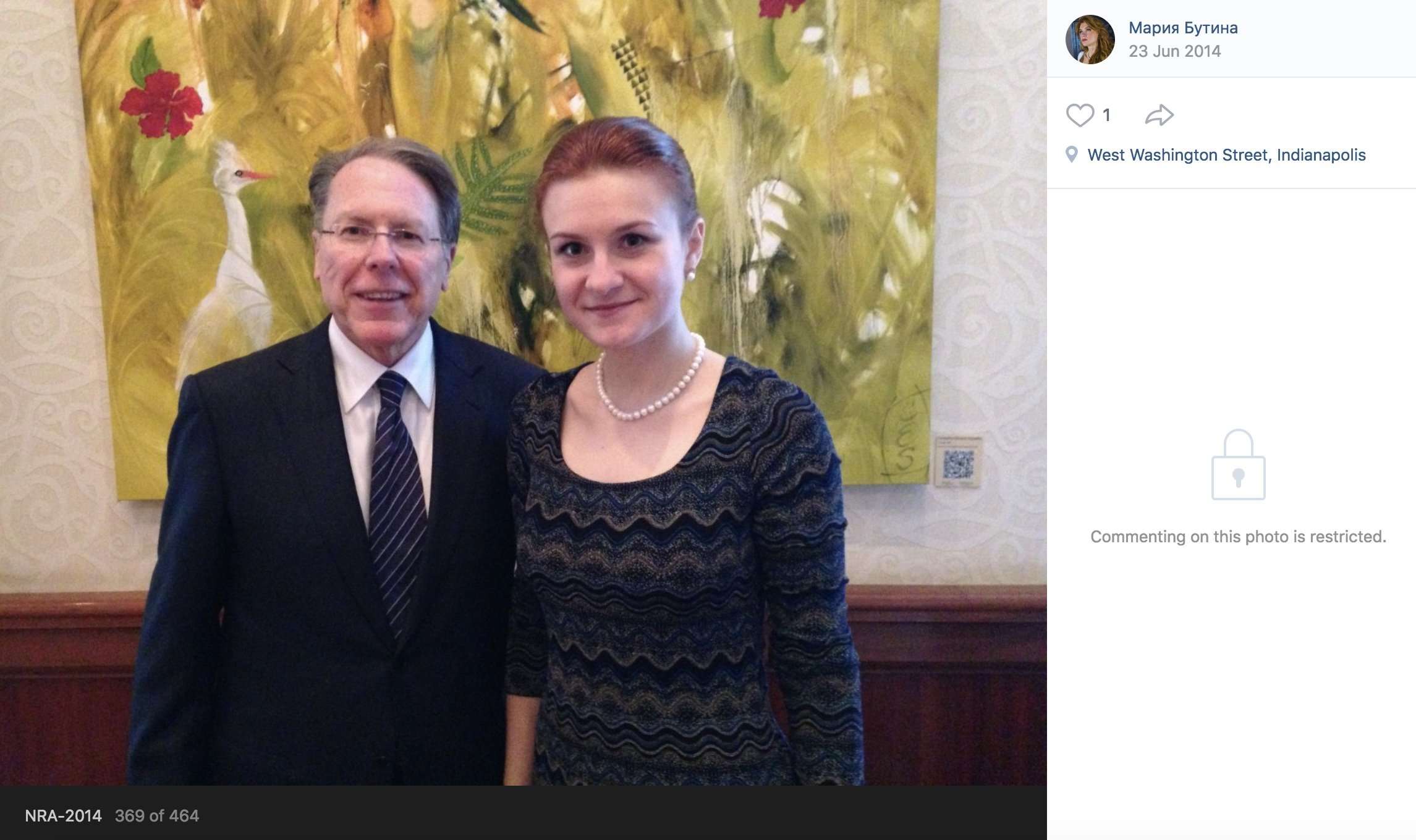 image for Photos Show Links Between NRA Leaders and Alleged Russian Spy Maria Butina