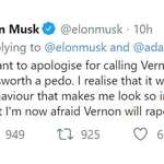 image for Elon Musk's apology is out
