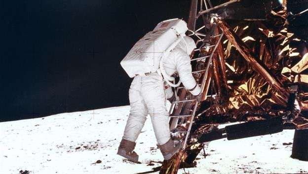 image for Armstrong walks on moon