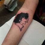 image for Spike Spiegel, Done by Alex Del at Fish Ladder Tattoo Co. Lansing MI