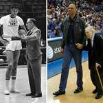 image for Kareem Abdul-Jabbar with John Wooden (1969) and 38 years later