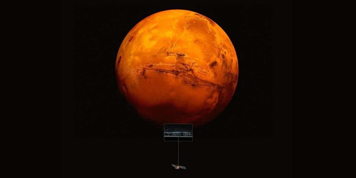 image for Underground Lake of Liquid Water Detected on Mars