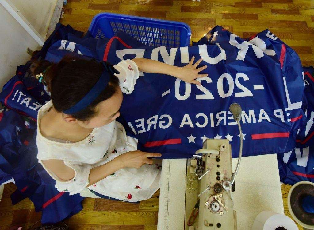 image for Trump's 'Keep America Great' Re-election Banners Are Made in China And Were Mass Produced to Avoid Trade War Tariffs